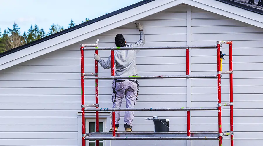 Painting the exterior of a house